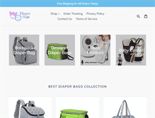 Tablet Screenshot of best-diaper-bags.com